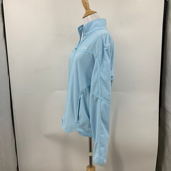 Merrell Aeroblock Jacket Womens XL Extra Large Baby Blue Zip Up Fleece Collar - Picture 4 of 13